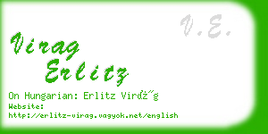 virag erlitz business card